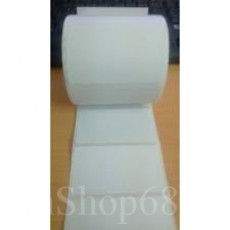 Decal thường 80x50 cuộn 50m 1tem/ hàng. 945 tem/ cuộn. Dùng cho máy in có mực.